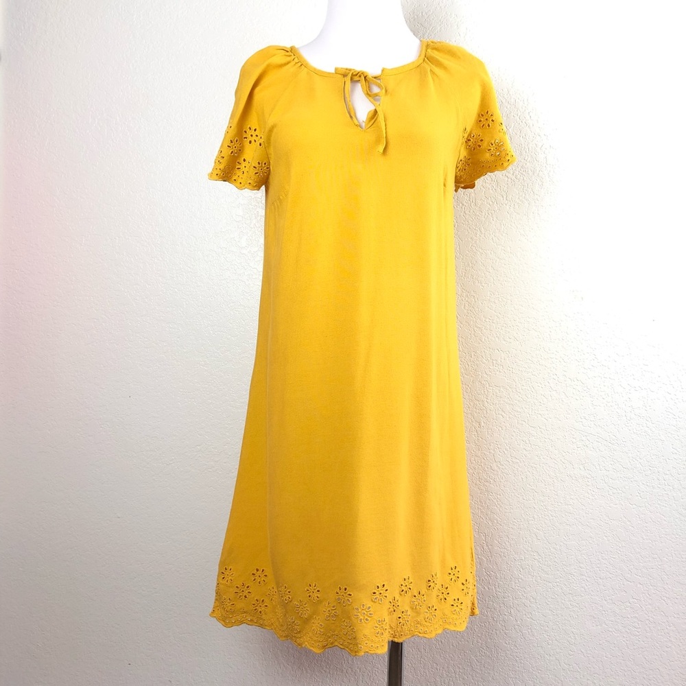 Old Navy Women  Dress Short Sleeves Yellow Size Xs